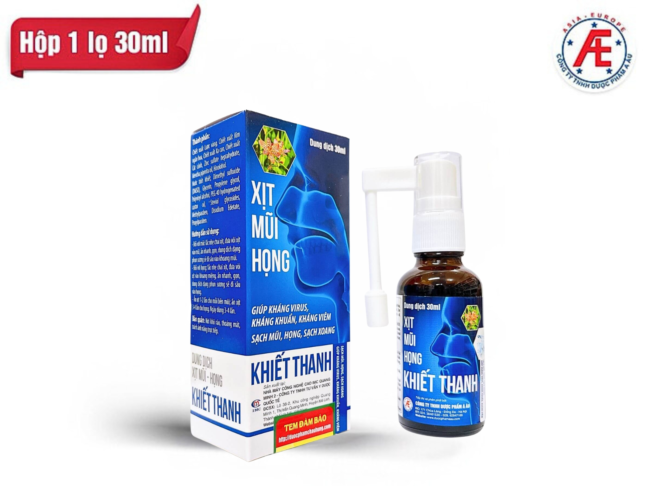 Dung dịch Xịt mũi họng Khiết Thanh